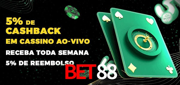 Promoções do cassino ao Vivo bet88