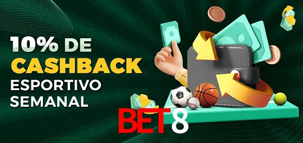 10% de bônus de cashback na bet8