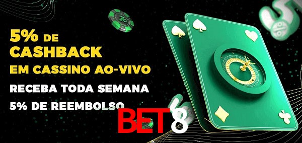 Promoções do cassino ao Vivo bet8